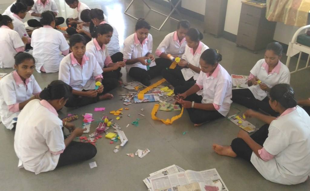 GDA Students Art Project: Flower Making, Warli Painting, and Mehendi Competition