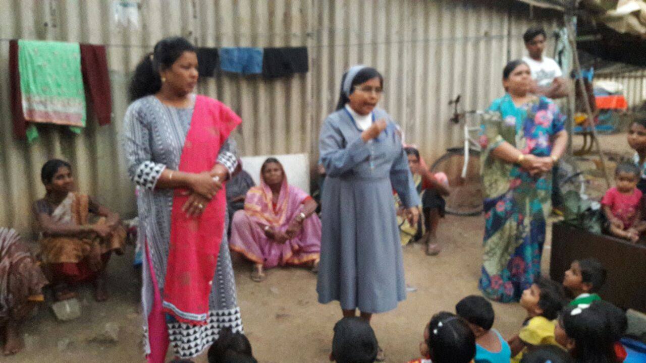 Outreach to Kamathipura and Belapur Slums