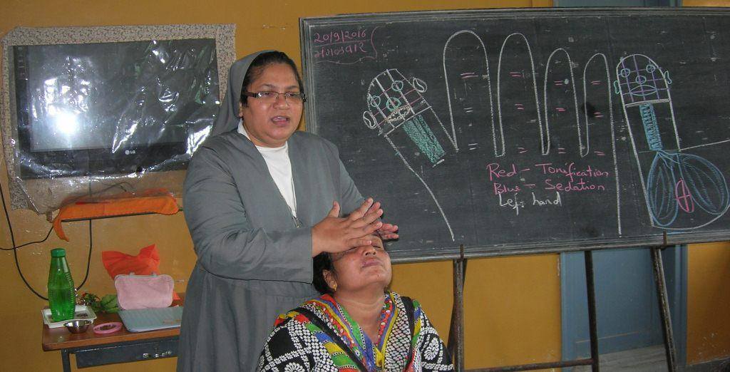 Healing ministry session at Auxilium, BARODA